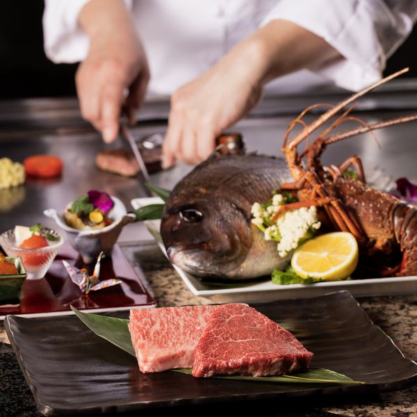 【接待・会食、特別な日におすすめ】伊勢海老と、佐賀牛サーロインorフィレが愉しめる「えびぞめコース」