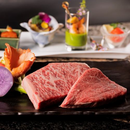 【白磁/はくじ】メインは佐賀牛サーロインorフィレが選べる◆全9品鉄板焼きコース◆
