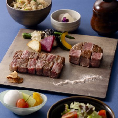【紺碧／こんぺき】メインは米沢牛サーロイン＆フィレをWで愉しめる◆全6品鉄板焼きコース◆
