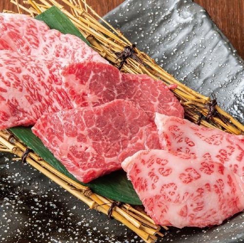 [We offer high-quality Japanese black beef at a reasonable price♪] Assortment of 3 types of rare cuts that change daily