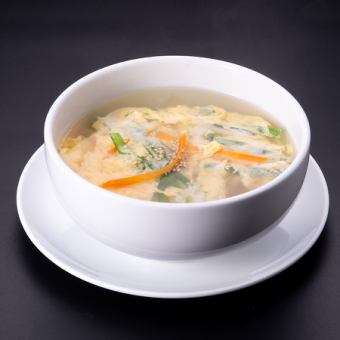 タマゴスープ/野菜スープ/ワカメスープ