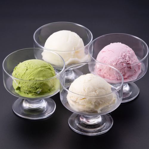 Various dessert ice cream (cup)