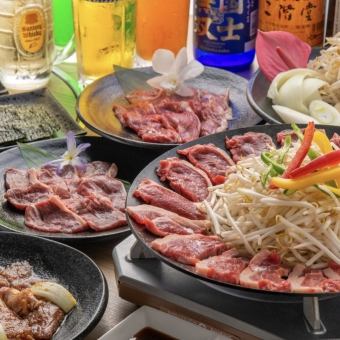 【120分食べ放題】ジンギスカンスタンダードコース＋追加料金で飲み放題付きに変更可能！