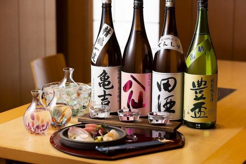 Enjoy Japanese sake and wine