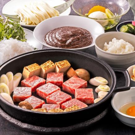 [Dinner] Aomori Kuraishi beef premium beef hotpot set 8,800 yen (tax included)