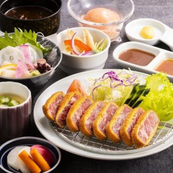 【ディナー】ビフカツ御膳￥3,850(税込)