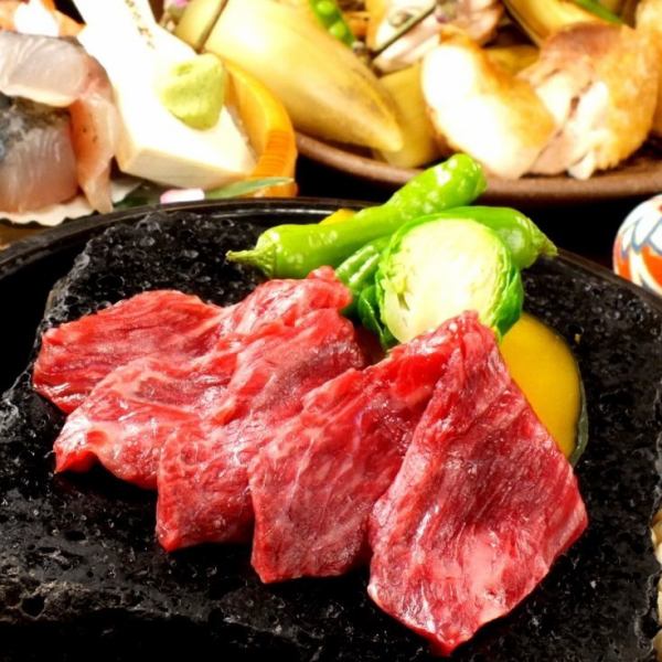 Recommended item! Kobe beef stone grilled