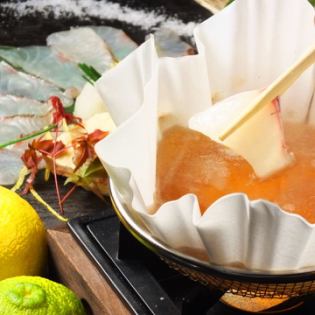 ●紅葉鯛と水菜のしゃぶしゃぶ