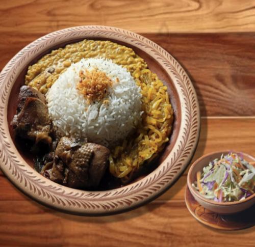 ランチセット【チキンカレー/フィッシュカレー/ポークカレー（土・日曜限定）】