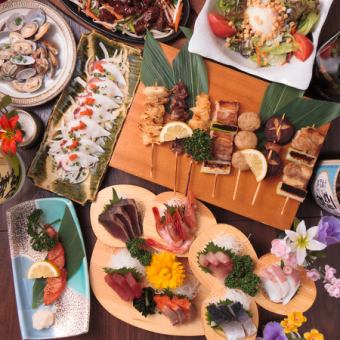 Perfect for New Year's parties and welcome parties! Our restaurant's top recommendation! Lots of fresh fish, chicken cutlets, skewers, and more ♪ "Satoshi Course" 7 dishes in total