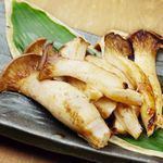 Grilled king king kingfish with butter and soy sauce