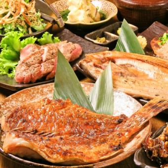 【青花魚套餐】10道菜6,930日圓（含稅）+2.5小時無限暢飲