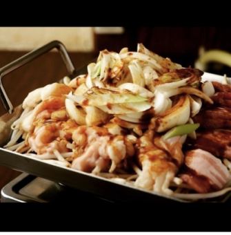 《お料理のみ》焼肉もチリトリ焼も楽しむ♪【焼チリコース(約2人前)】7300円 お一人様3650円