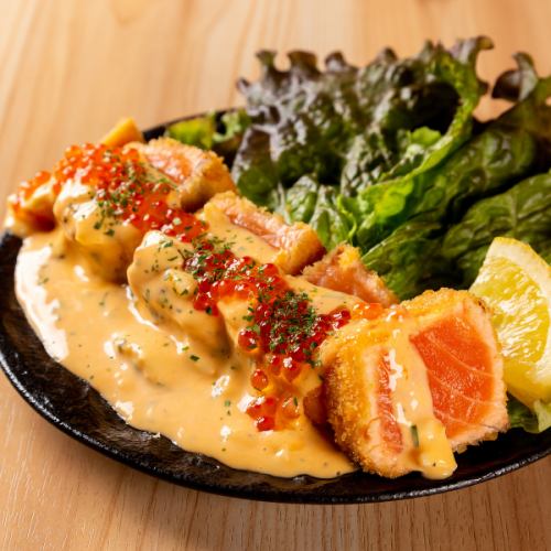 [Special dish] Rare salmon cutlet / mapo tofu