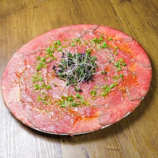 Japanese black beef carpaccio