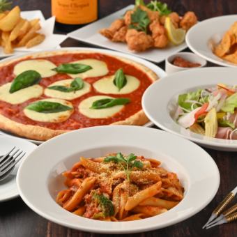 【소인수 이용도 가능★】2시간 음료 무제한 & 요리≪5품≫ 캐주얼 코스 3,300엔