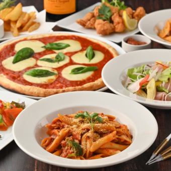 【소인수 이용도 가능★】2시간 음료 무제한 & 요리≪6품≫ 코스 3800엔