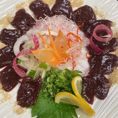 馬レバー刺し