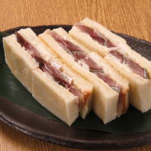 Toro mackerel sandwich