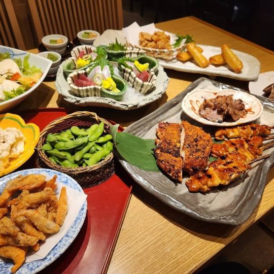 [May and June only] All-you-can-drink Shinryoku Banquet 5,000 yen (tax included) → 4,500 yen (tax included) with coupon Not available on Fridays
