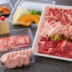 お肉お手軽持ち帰りセット (約3人分、1kg)