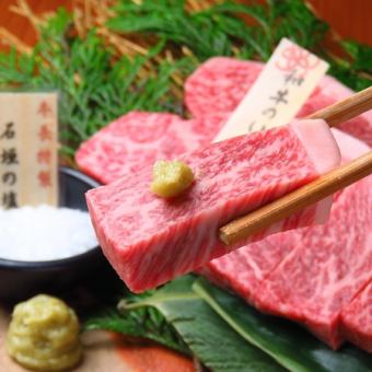 【歓送迎会に】和牛もも肉、サガリ、ハラミ、極上カルビ、ホルモン盛合せなど全14品6500円(税込)
