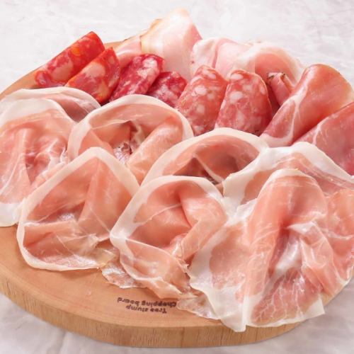 生ハム4種食べ比べ盛り合わせ(産地・塾生の食べ比べ)