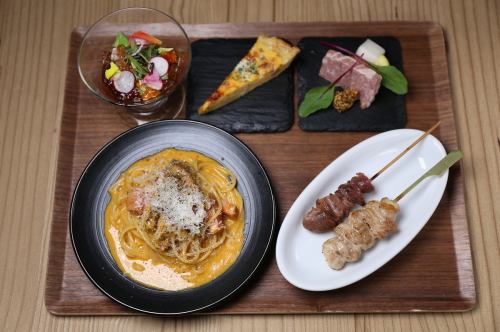 A feeling of exhilaration that is only available in the daytime.Would you like to drink lunch? ◆Saku nomi pasta set◆