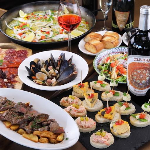 Relax with friends! 150 minutes of all-you-can-drink and a food course set! Special plan!