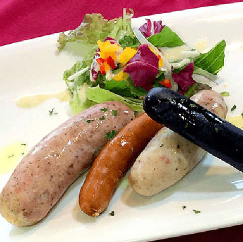 Assorted special sausages
