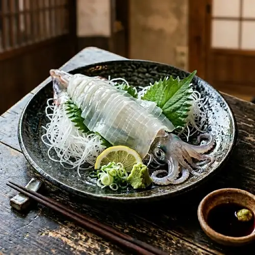 活きイカの姿造り(小～特大サイズ)