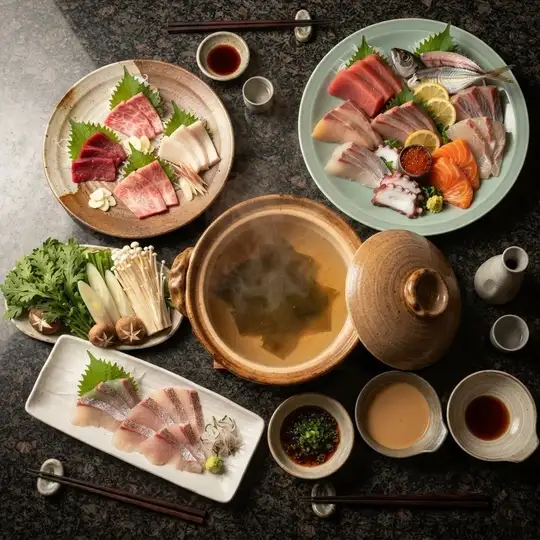 [Kumamoto Full Experience Course] ~A luxurious feast of Kumamoto's local cuisine and Amakusa's seafood~ (Includes 180 minutes of all-you-can-drink)