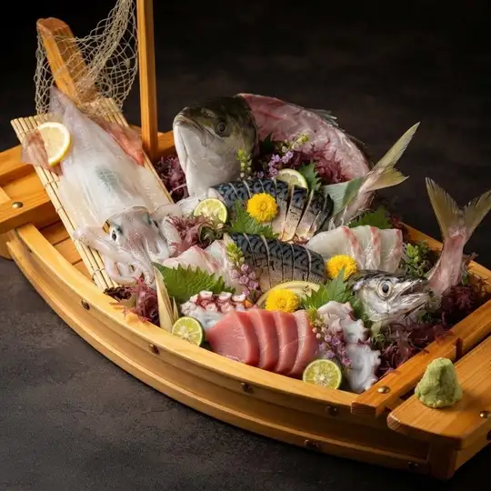 【美食コース】~厳選鮮魚と熊本の味覚を贅沢に愉しむ特選コース~《180分飲み放題付き》