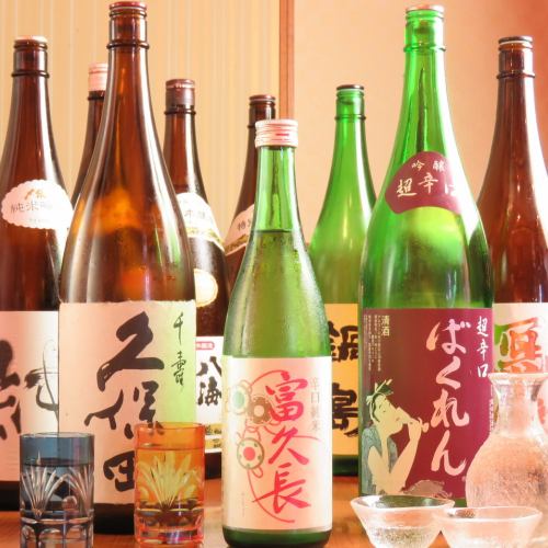 [潮見駅徒歩1分の海鮮個室居酒屋]豊富な日本酒入荷