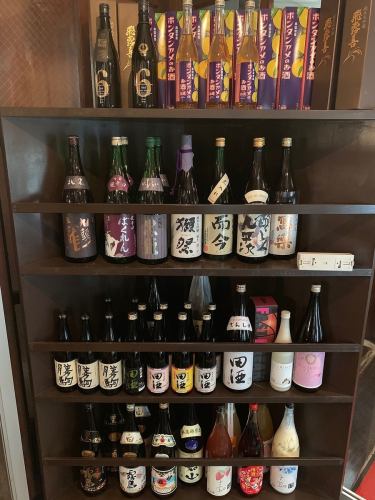 潮見No1のお酒の取り揃え