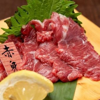 Horse meat sashimi / Horse meat sashimi / Horse meat sashimi each