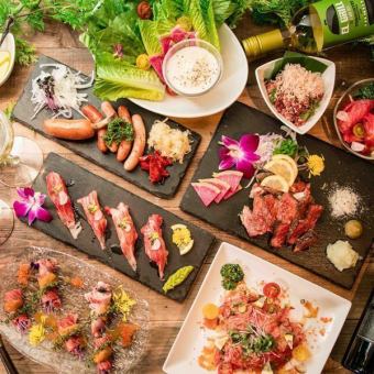 [3 hours all-you-can-drink on weekdays/2.5 hours on weekends] Highly recommended by the manager! Summer banquet course for 5,000 yen [10 dishes in total]