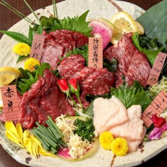 【無制限飲み放題付き】熊本満喫！厳選うまかもん馬肉コース8,000円【全10品】