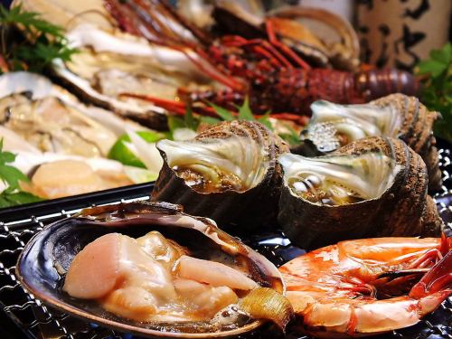 【海の幸&焼肉堪能♪全9品】網焼き海鮮焼肉コース5000円(税込)