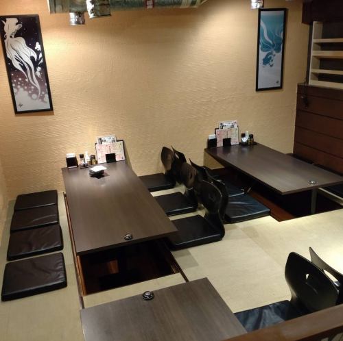 Fully equipped with sunken kotatsu seats where you can stretch your legs and relax.