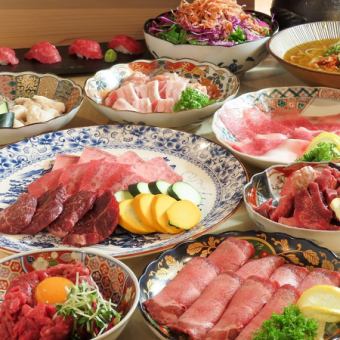 朱四（しゅし）コース5000円和牛3種を含む14品