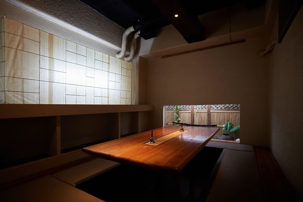 We have a private room with a sunken kotatsu where you can relax.