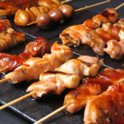 Assorted skewers