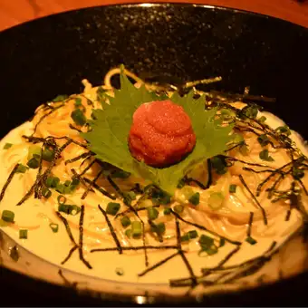 クリーム明太パスタ