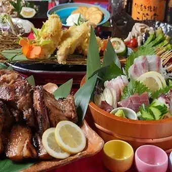 【僅限週日至週四】◆2小時暢飲套餐◆新鮮刺身×招牌排骨×炸河豚◆4000日圓（含稅）