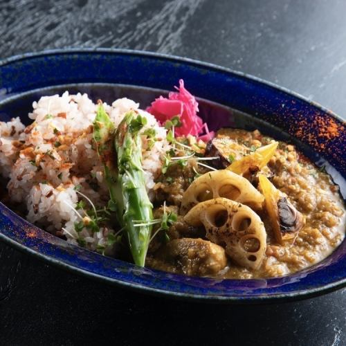 焼き野菜のせカレー