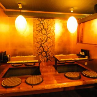 It is a digging-type tatami room where you can relax and relax!