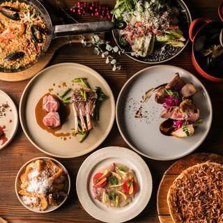【附吐司饮料！人气最高】香草猪肉、牛裙排、国产大米烧鸡等9种菜肴 5,200日元