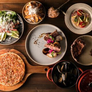 【乾杯ドリンク付7品!1日1組様限定】名物キッシュ×ローストポーク含む満足プラン7品 4700円