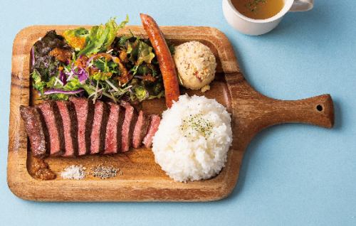 100克国产瘦牛肉排午餐